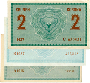 Примеры номеров серий банкноты Austria-17