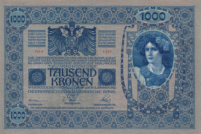 1000 крон 1902 года (аверс)