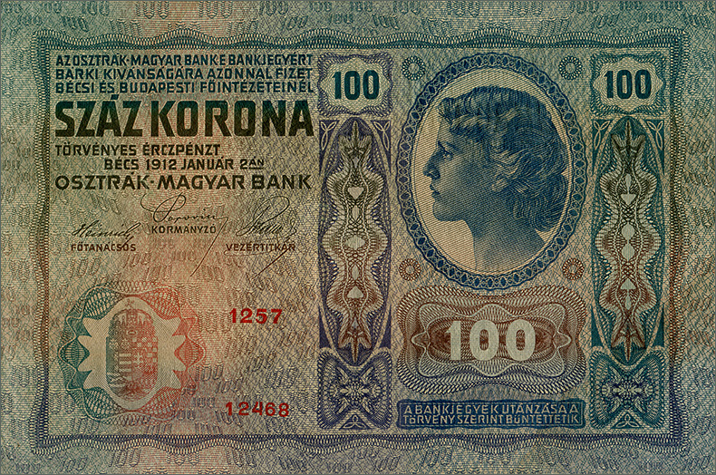 100 крон 1912 года (реверс)