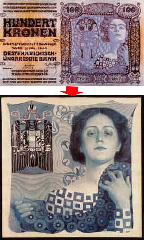 Создание дизайна банкноты 100 крон 1910 года